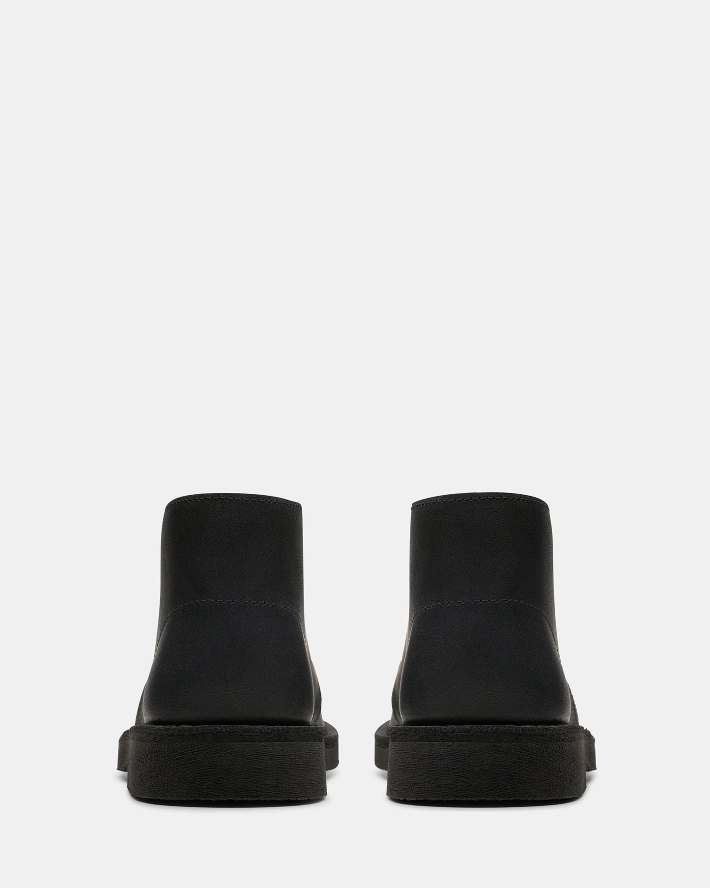DESERT BOOT OLDER KIDS Black Leather