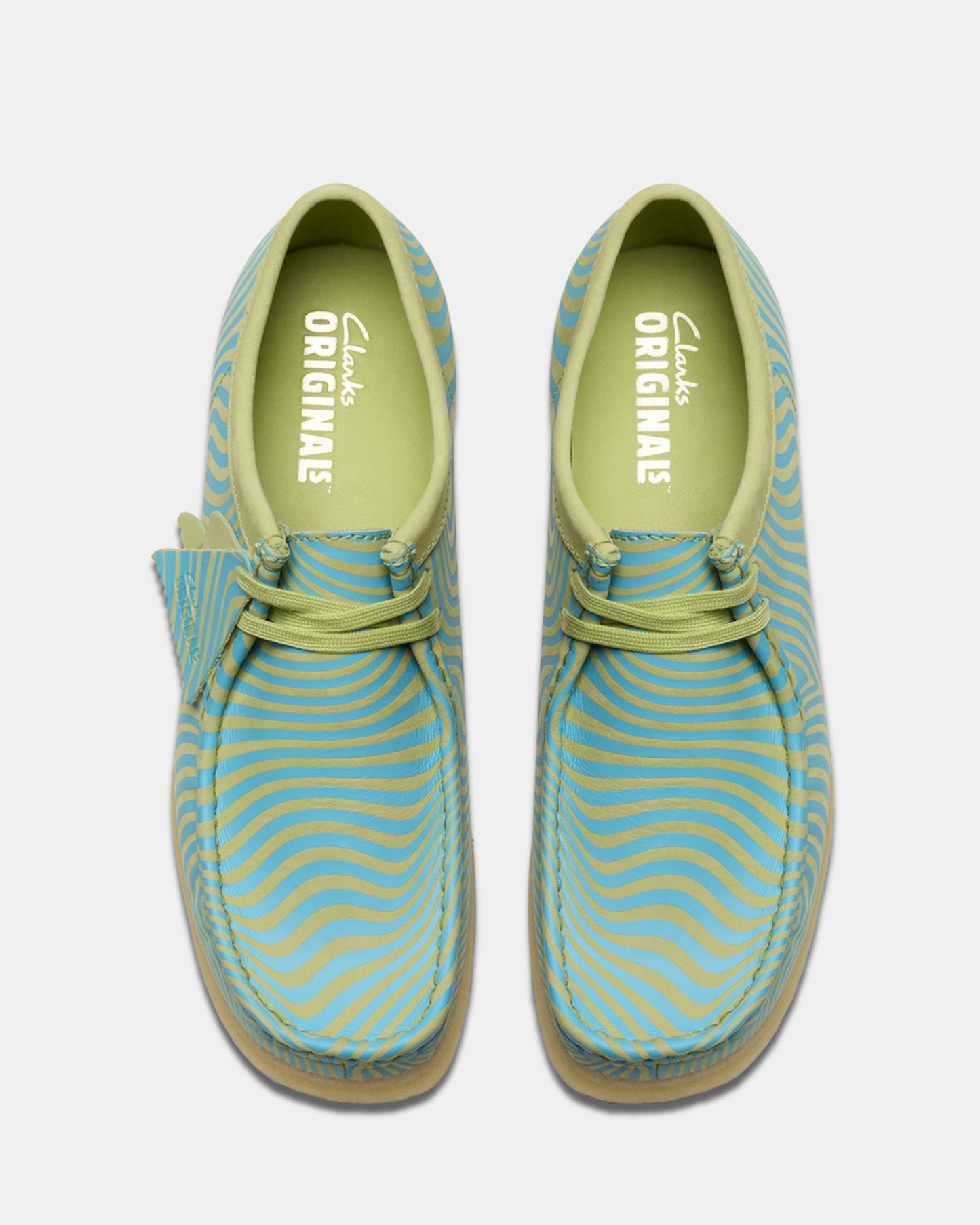 Wallabee (M) Blue/Lime Print