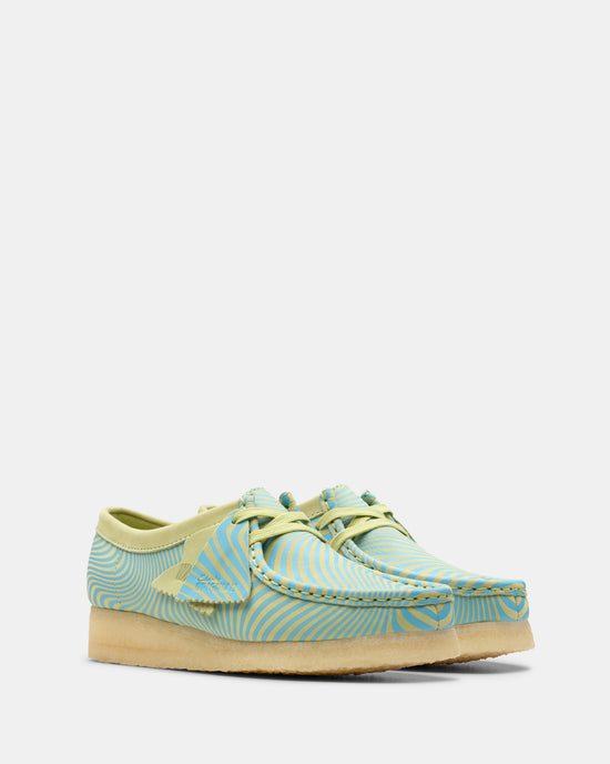 Wallabee. (W) Blue/Lime Print